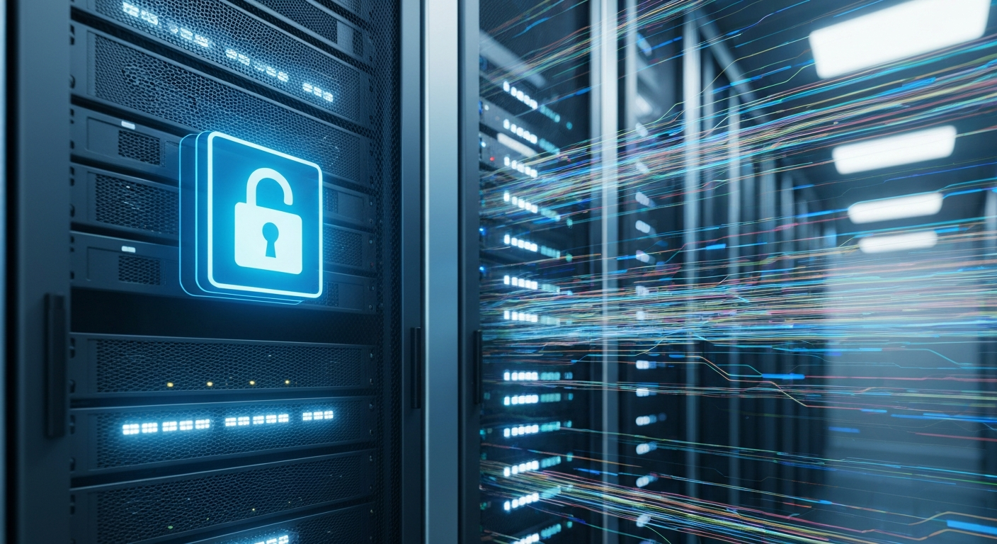 데이터 주권과 비용 절감을 상징하는 n8n 자체 호스팅 개념 이미지