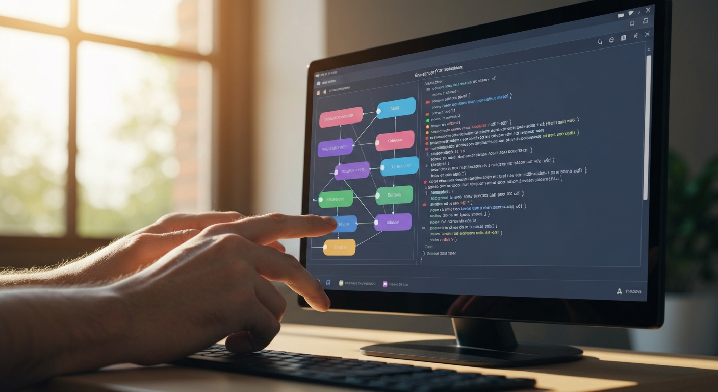 개발자가 Claude Code에 정교한 프롬프트를 입력하여 AI 응답을 최적화하는 모습